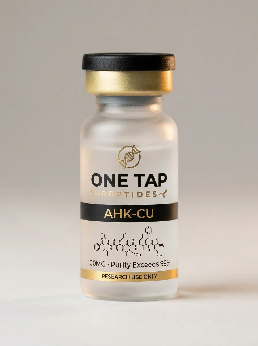 AHK-Cu research peptide vial — One Tap Peptides