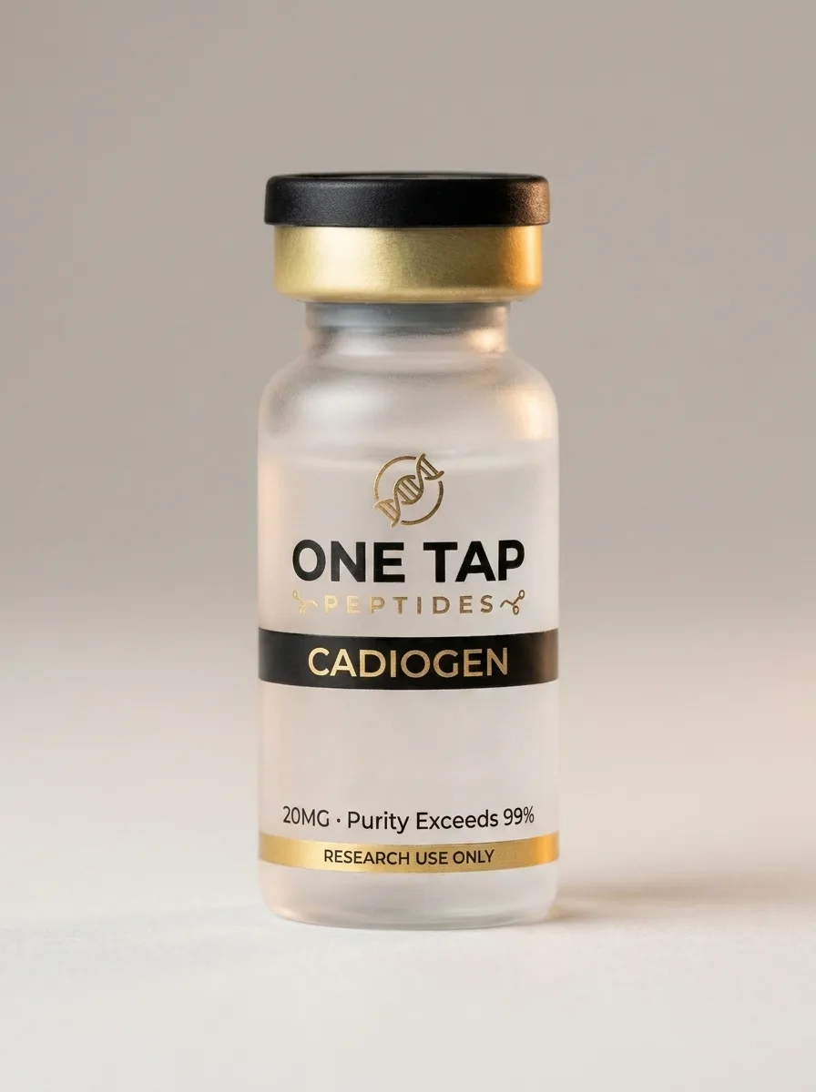 Cadiogen research peptide vial — One Tap Peptides