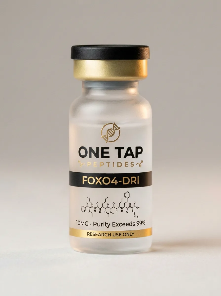 FOXO4-DRI research peptide vial — One Tap Peptides