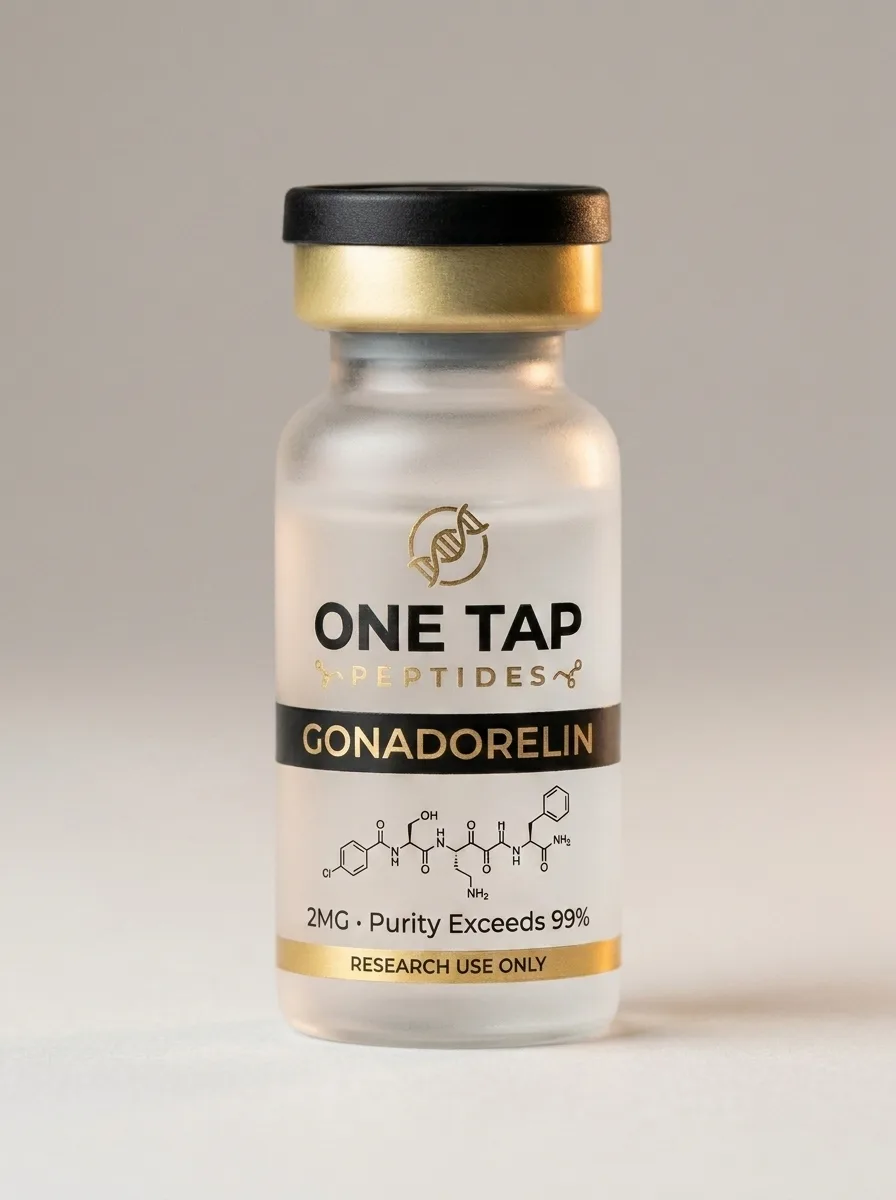 Gonadorelin Acetate research peptide vial — One Tap Peptides