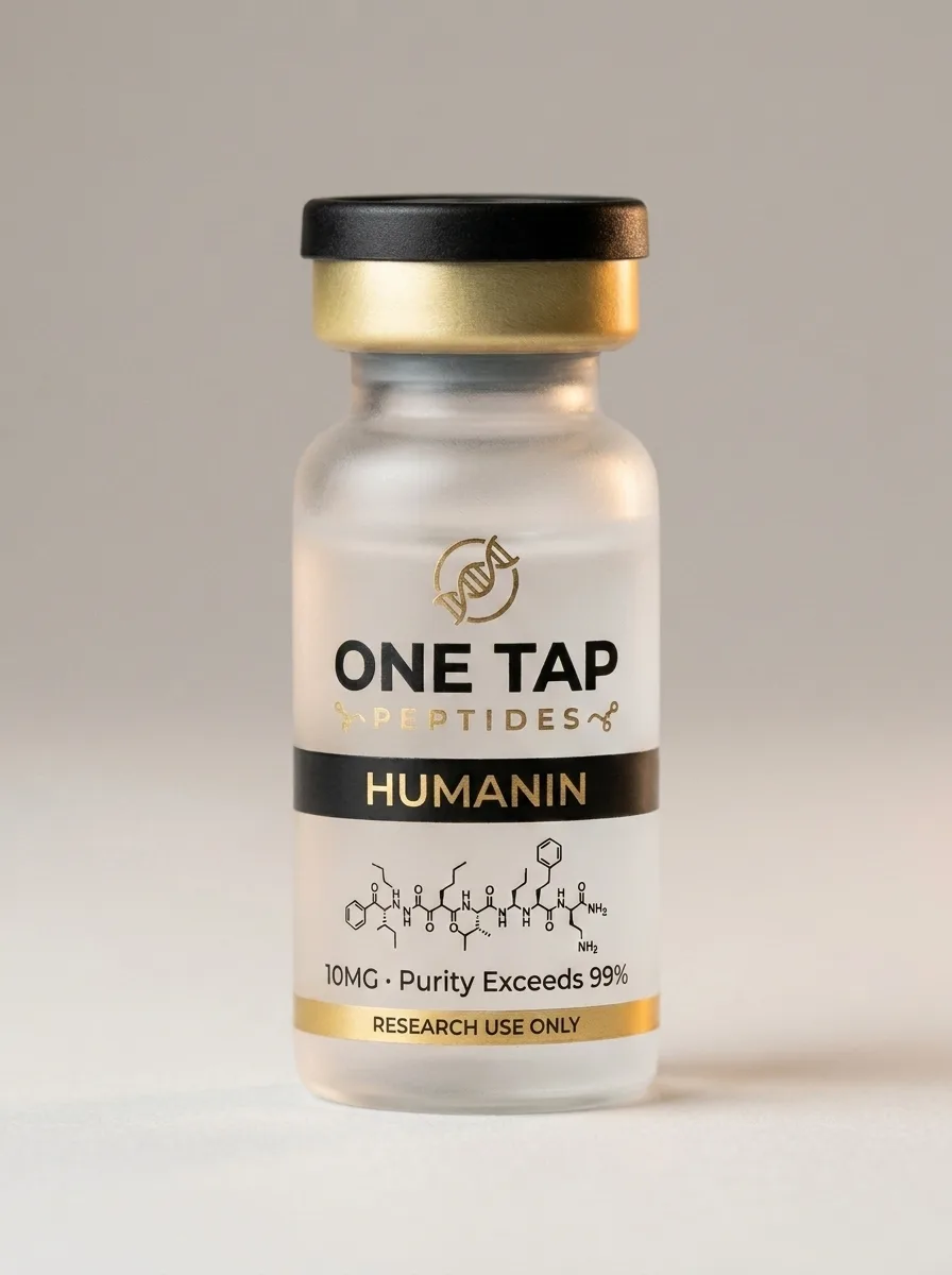 Humanin research peptide vial — One Tap Peptides
