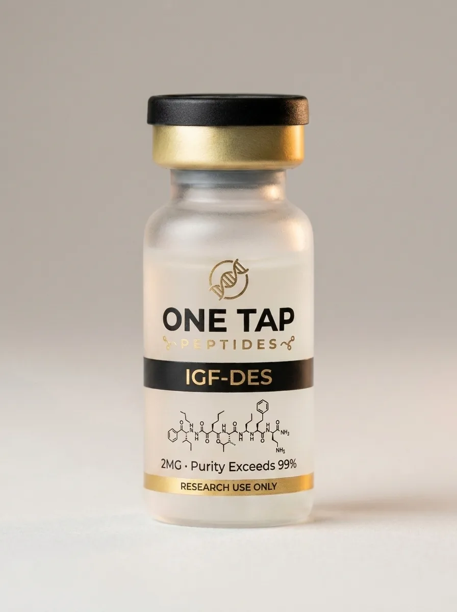 IGF-DES research peptide vial — One Tap Peptides