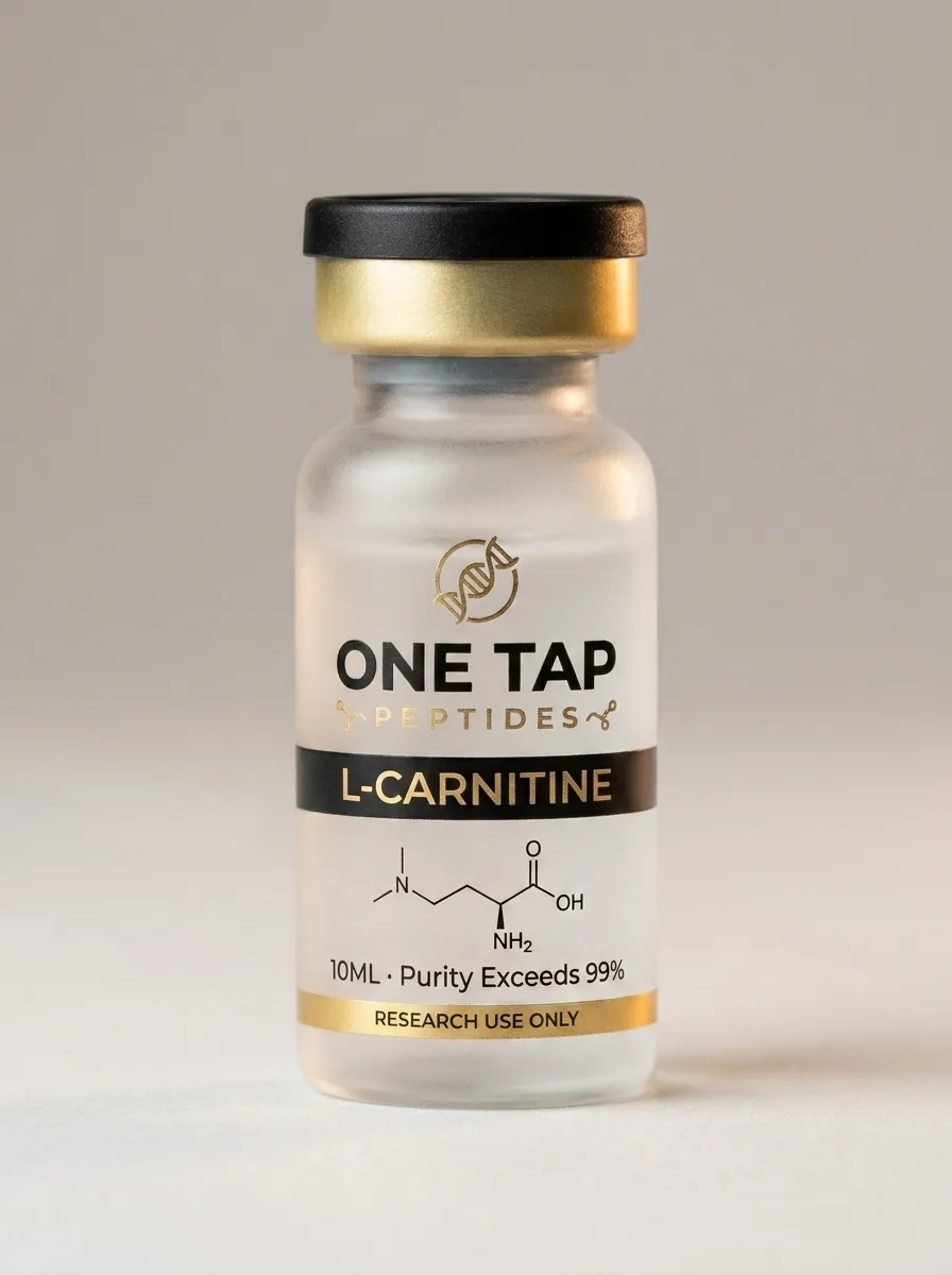 L-Carnitine research peptide vial — One Tap Peptides