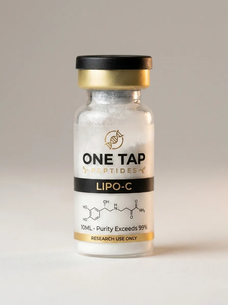 Lipo-C research peptide vial — One Tap Peptides