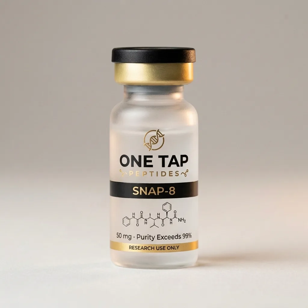 SNAP-8 research peptide vial — One Tap Peptides